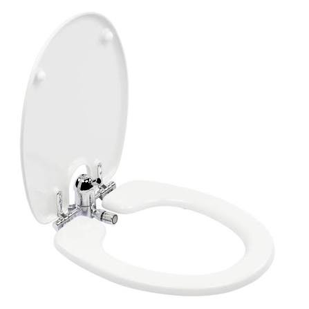 TOILETTE NETT 520/T ANTIBAKTERIÁLIS DUROPLAST, FÉM ZSANÉR, ÁLLÍTHATÓ PERLÁTOR