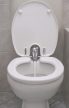 TOILETTE NETT 520/T ANTIBAKTERIÁLIS DUROPLAST, FÉM ZSANÉR, ÁLLÍTHATÓ PERLÁTOR