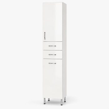   PINO ART UNI VERTIKALA K MAGAS ÁLLÓSZEKRÉNY SZENNYESTARTÓVAL 35x192,2 MAGASFÉNYŰ FEHÉR
