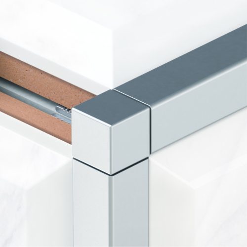 PROFILPLAST 22948-0102 SZÖGLETES VÉGZÁRÓ ELOXÁLT MATT EZÜST 10 mm