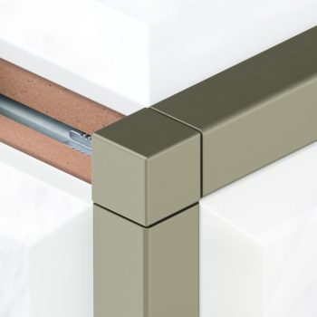   PROFILPLAST 22948-0104 SZÖGLETES VÉGZÁRÓ ELOXÁLT MATT OLIVA 10 mm
