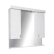 Viva STYLE Tükrös fürdőszobai szekrény LED világítással - DUPLA szekrénnyel - 80 x 99 x 17 cm