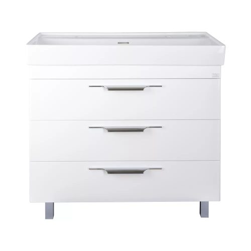 TMP TRIO 100D álló fürdőszobabútor - CeraStyle SHARP - 37600 DUPLA csaplyukas mosdóval - 100 x 48 cm