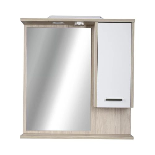 TMP ZX - SONOMA - Tükrös fürdőszobai szekrény led világítással - 75 cm