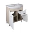 TMP ZX 75 - SONOMA - fürdőszobabútor Sanovit Zenon 6075 porcelán mosdókagylóval 75 cm