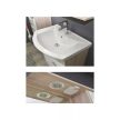 TMP ZX 75 - SONOMA - fürdőszobabútor Sanovit Zenon 6075 porcelán mosdókagylóval 75 cm