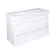 TMP SHARP 100 fali fürdőszobabútor - CeraStyle SHARP - 37600 DUPLA csaplyukas mosdóval - 100 x 48 cm