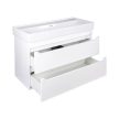 TMP SHARP 100 fali fürdőszobabútor - CeraStyle SHARP - 37600 DUPLA csaplyukas mosdóval - 100 x 48 cm