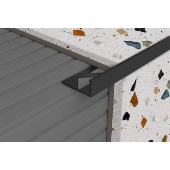   PROFILPLAST 451182537 ELOXÁLT SZÖGLETES MATT ANTRACIT ÉLVÉDŐ 8 mm 2,5 M