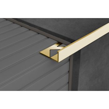   PROFILPLAST 451202503 ELOXÁLT SZÖGLETES MATT ARANY ÉLVÉDŐ 10 mm 2,5M