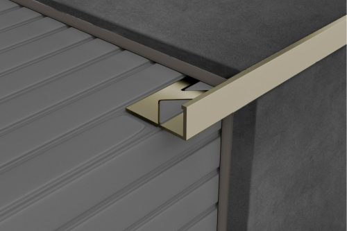 PROFILPLAST 451222504 ELOXÁLT SZÖGLETES MATT OLIVA ÉLVÉDŐ 12,5 mm 2,5M