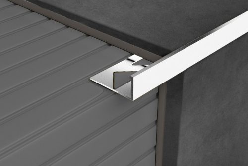 PROFILPLAST 451222505 NATUR ALU SZÖGLETES POLÍROZOTT ÉLVÉDŐ 12,5 mm 2,5M