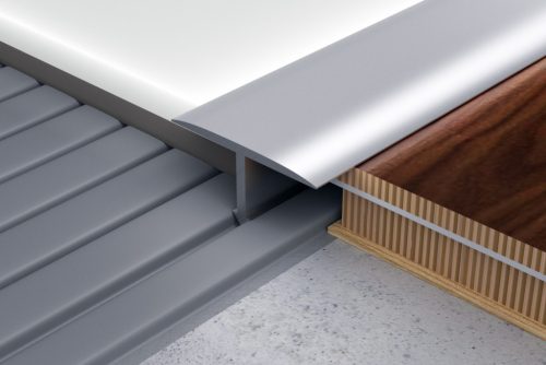 PROFILPLAST 451702502 ELOXÁLT MATT EZÜST BURKOLATVÁLTÓ 20 mm 2,5M