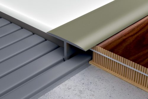 PROFILPLAST 451702504 ELOXÁLT MATT OLIVA BURKOLAT VÁLTÓ 20 mm 2,5M