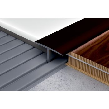   PROFILPLAST 451702506 ELOXÁLT MATT BRONZ BURKOLATVÁLTÓ 20 mm 2,5M