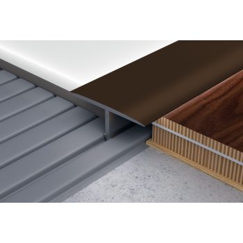   PROFILPLAST 451762506 ELOXÁLT MATT BRONZ BURKOLATVÁLTÓ 26 mm 2,5M