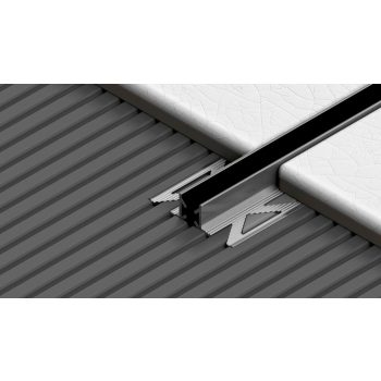   PROFILPLAST 451802521 DILETÁCIÓS FUGAPROFIL NATUR ALU FEKETE 10 mm 2,5M