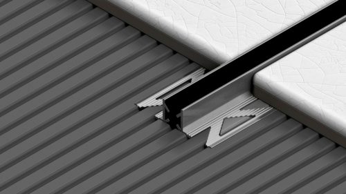 PROFILPLAST 451802521 DILETÁCIÓS FUGAPROFIL NATUR ALU FEKETE 10 mm 2,5M