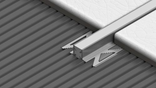 PROFILPLAST 451802522 DILETÁCIÓS FUGAPROFIL NATUR ALU SZÜRKE 10 mm 2,5M