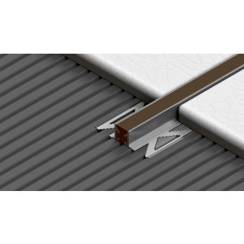   PROFILPLAST 451802523 DILETÁCIÓS FUGAPROFIL NATUR ALU BARNA 10 mm 2,5M