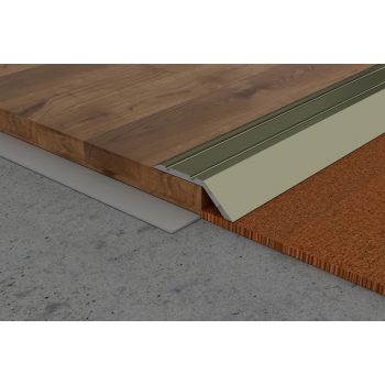   PROFILPLAST 454172707 ÖNTAPADÓS BURKOLATVÁLTÓ 45x14 mm ELOXÁLT MATT PEZSGŐ 2,7M