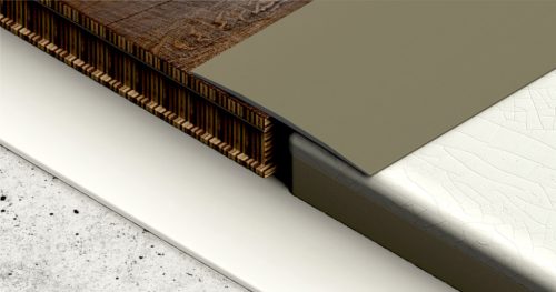 PROFILPLAST 454191007 ÖNTAPADÓS BURKOLATVÁLTÓ 100 mm ELOXÁLT MATT PEZSGŐ 1M