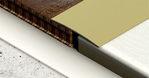 PROFILPLAST 454201003 ÖNTAPADÓS BURKOLATVÁLTÓ ELOXÁLT MATT ARANY 80 mm 1M