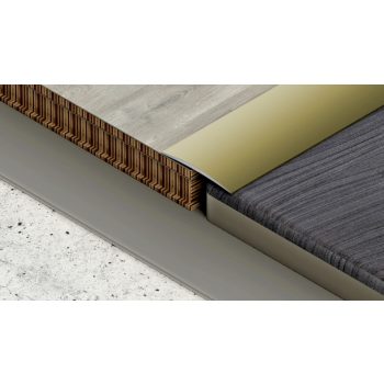   PROFILPLAST 454260903 ÖNTAPADÓS BURKOLATVÁLTÓ 32 mm ELOXÁLT MATT ARANY 0,9M