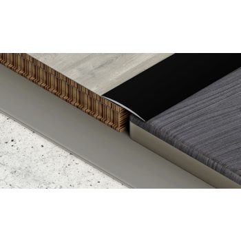   PROFILPLAST 454262712 ÖNTAPADÓS BURKOLATVÁLTÓ 32 mm ELOXÁLT MATT FEKETE 2,7M