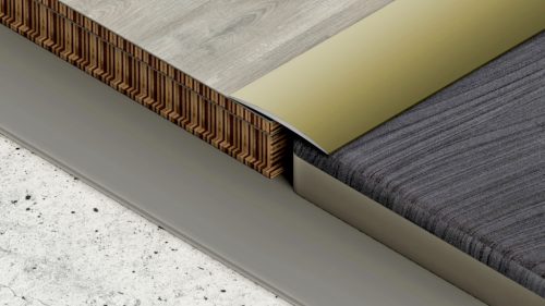 PROFILPLAST 454270903 ÖNTAPADÓS BURKOLATVÁLTÓ 40 mm ELOXÁLT MATT ARANY 0,9M