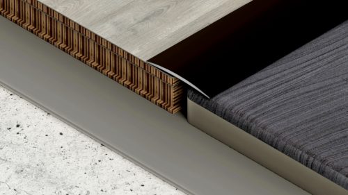 PROFILPLAST 454270906 ÖNTAPADÓS BURKOLATVÁLTÓ 40 mm ELOXÁLT MATT BRONZ 0,9M