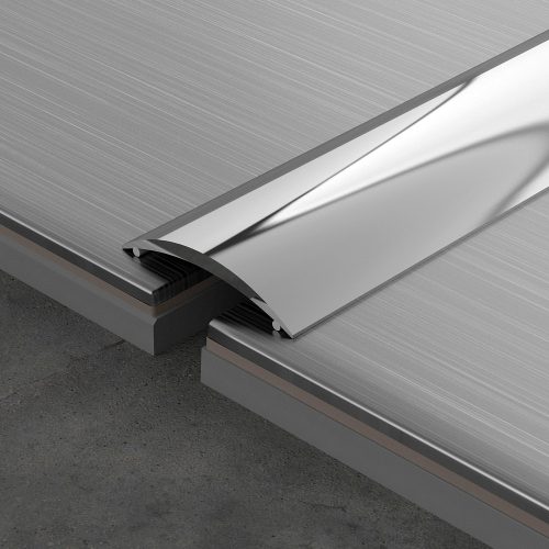 PROFILPLAST 454342710 ÖNTAPADÓS BURKOLATVÁLTÓ POLÍROZOTT ROZSDAMENTES ACÉL 40 mm 2,7M