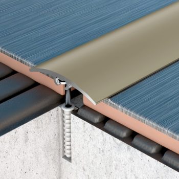   PROFILPLAST 454650907 REJTETT RÖGZÍTÉSŰ BURKOLATVÁLTÓ ELOXÁLT MATT PEZSGŐ 32 mm 0,9M