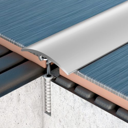 PROFILPLAST 454652702 REJTETT RÖGZÍTÉSŰ BURKOLATVÁLTÓ ELOXÁLT MATT EZÜST 32 mm 2,7M