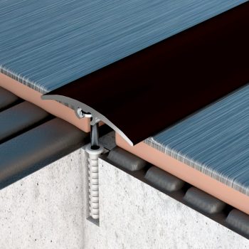   PROFILPLAST 454652706 REJTETT RÖGZÍTÉSŰ BURKOLATVÁLTÓ ELOXÁLT MATT BRONZ 32 mm 2,7M