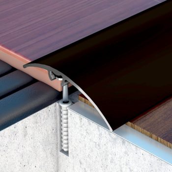   PROFILPLAST 454672706 REJTETT RÖGZÍTÉSŰ BURKOLATVÁLTÓ ELOXÁLT MATT BRONZ 50 mm 2,7M