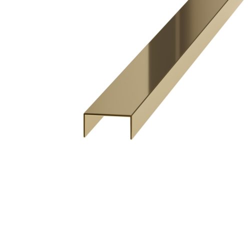 PROFILPLAST NOX PREMIUM 456022725 INOX TÜKÖR ARANY DEKORCSÍK 10 mm 2,7 M