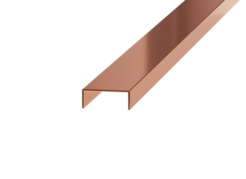 PROFILPLAST NOX PREMIUM 456042726 INOX TÜKÖR ROSEGOLD DEKORCSÍK 20 mm 2,7 M