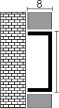 PROFILPLAST NOX PREMIUM 456042728 SZÁLCSISZOLT EZÜST DEKORCSÍK 20 mm 2,7 M