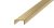 PROFILPLAST NOX PREMIUM 456042729 SZÁLCSISZOLT ARANY DEKORCSÍK 20 mm 2,7 M