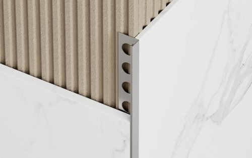 PROFILPLAST NOX PREMIUM 456672728 SZÖGLETES SZÁLCSISZOLT EZÜST ÉLVÉDŐ 10 mm 2,7 M
