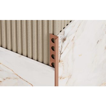   PROFILPLAST NOX PREMIUM 456672730 SZÖGLETES SZÁLCSISZOLT ROSE GOLD ÉLVÉDŐ 10 mm 2,7 M