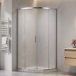 VIVA AQUA MAX ZUHANYKABIN ÍVES - 6 MM VÍZLEPERGETŐ VÍZTISZTA ÜVEG, KRÓM - 90 x 90 x 190 cm
