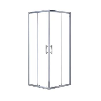   VIVA AQUA MAX ZUHANYKABIN SZÖGLETES - 6 MM VÍZLEPERGETŐ VÍZTISZTA ÜVEG, KRÓM - 80 x 80 x 190 cm