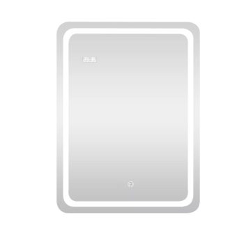   Viva AURA fürdőszoba tükör - érintőkapcsolós - páramenetesítős - órával - LED - ÁLLÓ - 60 x 80 cm
