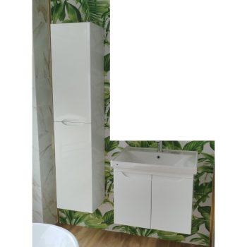   AKCIÓ AQUAWOOD JOY K650D 2V FALI ALSÓBÚTOR MOSDÓVAL (1012) + POLCOS MAGAS SZEKRÉNY (1038)