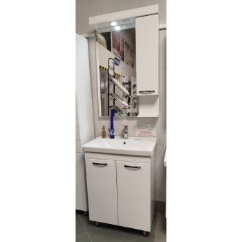  AKCIÓ AQUAWOOD KOCKA LUX K650D ÁLLÓ ALSÓBÚTOR MOSDÓVAL (1010) + 650G TÜKRÖS SZEKRÉNY (1002)