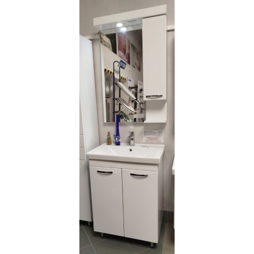 AKCIÓ AQUAWOOD KOCKA LUX K650D ÁLLÓ ALSÓBÚTOR MOSDÓVAL (1010) + 650G TÜKRÖS SZEKRÉNY (1002)
