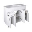 VivaStyle EKONOMIK PLUS 100 lábon álló fürdőszobabútor Sanovit SOFT 13100 mosdóval - 100 x 45,5 cm