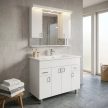 VivaStyle EKONOMIK PLUS 100 lábon álló fürdőszobabútor Sanovit SOFT 13100 mosdóval - 100 x 45,5 cm